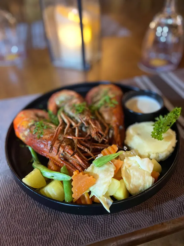 Seared Prawns